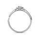 4 - Jesenia Prima Round Diamond 0.50 ctw Floral Halo Promise Ring 