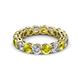 2 - Tiffany 4.00 mm Yellow and White Lab Grown Diamond Eternity Band 