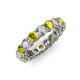 3 - Tiffany 4.00 mm Yellow and White Lab Grown Diamond Eternity Band 