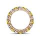 4 - Tiffany 4.00 mm Yellow and White Lab Grown Diamond Eternity Band 