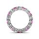 4 - Tiffany 4.00 mm Pink Sapphire and Lab Grown Diamond Eternity Band 