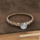 2 - Daisy Classic Round Diamond Floral Engraved Engagement Ring 