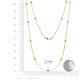 2 - Lien (13 Stn/2.3mm) Yellow Diamond on Cable Necklace 