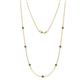 1 - Salina (7 Stn/3.4mm) Lab Created Alexandrite on Cable Necklace 