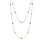 1 - Lien (13 Stn/3mm) Diamond and Lab Created Alexandrite on Cable Necklace 