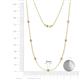 2 - Salina (7 Stn/3mm) Lab Grown Diamond on Cable Necklace 