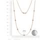 2 - Salina (7 Stn/3mm) Lab Grown Diamond on Cable Necklace 