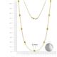 2 - Adia (9 Stn/3.4mm) Yellow Diamond on Cable Necklace 