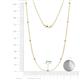 2 - Adia (9 Stn/2mm) Lab Grown Diamond on Cable Necklace 