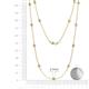 2 - Lien (13 Stn/3.4mm) Round Diamond on Cable Necklace 