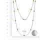 2 - Lien (13 Stn/3.4mm) Yellow Diamond on Cable Necklace 