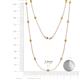 2 - Lien (13 Stn/2.6mm) Yellow Diamond on Cable Necklace 