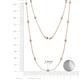 2 - Lien (13 Stn/2.6mm) Diamond on Cable Necklace 
