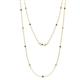 1 - Lien (13 Stn/2.3mm) Diamond and Lab Created Alexandrite on Cable Necklace 