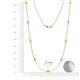 2 - Adia (9 Stn/2.7mm) Yellow Sapphire and Diamond on Cable Necklace 