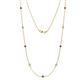 1 - Adia (9 Stn/2.7mm) Black and White Diamond on Cable Necklace 