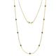 Adia (9 Stn/2.3mm) Lab Created Alexandrite on Cable Necklace 