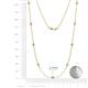 2 - Adia (9 Stn/2.3mm) Lab Grown Diamond on Cable Necklace 