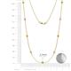 2 - Adia (9 Stn/2.3mm) Citrine and Lab Grown Diamond on Cable Necklace 