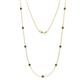 Adia (9 Stn/4mm) Lab Created Alexandrite on Cable Necklace 