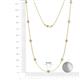 2 - Adia (9 Stn/4mm) Lab Grown Diamond on Cable Necklace 