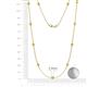2 - Asta (11 Stn/3.4mm) Yellow Sapphire on Cable Necklace 