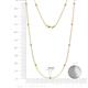 2 - Asta (11 Stn/2mm) Petite Citrine and Lab Grown Diamond on Cable Necklace 