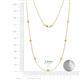 2 - Salina (7 Stn/2.6mm) Yellow Sapphire on Cable Necklace 