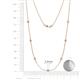 2 - Salina (7 Stn/2.6mm) Round Diamond on Cable Necklace 
