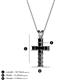 3 - Ethel Black Diamond Cross Pendant 