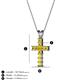 3 - Ethel Yellow Sapphire Cross Pendant 
