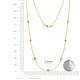 2 - Salina (7 Stn/2.6mm) Yellow and White Diamond on Cable Necklace 