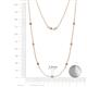 2 - Salina (7 Stn/2.6mm) Iolite and Lab Grown Diamond on Cable Necklace 
