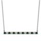 1 - Noya 2.50 mm Round Lab Grown Diamond and Alexandrite Horizontal Bar Pendant Necklace 