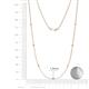 2 - Salina (7 Stn/1.9mm) Yellow Diamond and White Lab Grown Diamond on Cable Necklace 