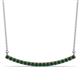 1 - Nancy 2.00 mm Round Lab Created Alexandrite Curved Bar Pendant Necklace 
