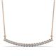 1 - Nancy 2.00 mm Round Diamond Curved Bar Pendant Necklace 