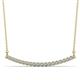 1 - Nancy 2.00 mm Round Lab Grown Diamond Curved Bar Pendant Necklace 