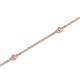 2 - Aizza (5 Stn/2mm) Pink Tourmaline Station Bracelet 