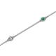 2 - Aizza (5 Stn/2.4mm) Emerald and Lab Grown Diamond Station Bracelet 