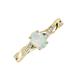 3 - Stacie Desire Oval Cut Opal and Round Diamond Twist Infinity Shank Engagement Ring 