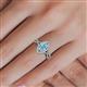 5 - Samara Rainbow Marquise Cut Aquamarine and Round Diamond Infinity Halo Engagement Ring 