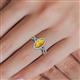 5 - Samara Rainbow Marquise Cut Citrine and Round Diamond Infinity Halo Engagement Ring 