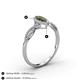 4 - Samara Rainbow Marquise Cut Lab Created Alexandrite and Round Diamond Infinity Halo Engagement Ring 