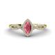 1 - Samara Rainbow Marquise Cut Rhodolite Garnet and Round Diamond Infinity Halo Engagement Ring 