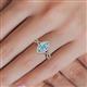 5 - Samara Rainbow Marquise Cut Aquamarine and Round Diamond Infinity Halo Engagement Ring 