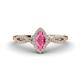 1 - Samara Rainbow Marquise Cut Pink Tourmaline and Round Diamond Infinity Halo Engagement Ring 