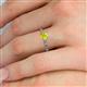5 - Daisy Classic Round Yellow and White Lab Grown Diamond Floral Engraved Engagement Ring 