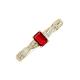 3 - Avril Desire Emerald Cut Ruby and Round Lab Grown Diamond Twist Braided Shank Engagement Ring 