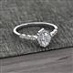 2 - Flora Desire Oval Cut Diamond Vintage Scallop Halo Engagement Ring 